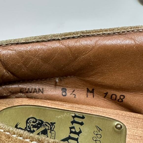 VERY GOOD Mezlan Suede Chukka Boot Tan Monk Strap Buckle Made in Spain 8.5 - Picture 9 of 12